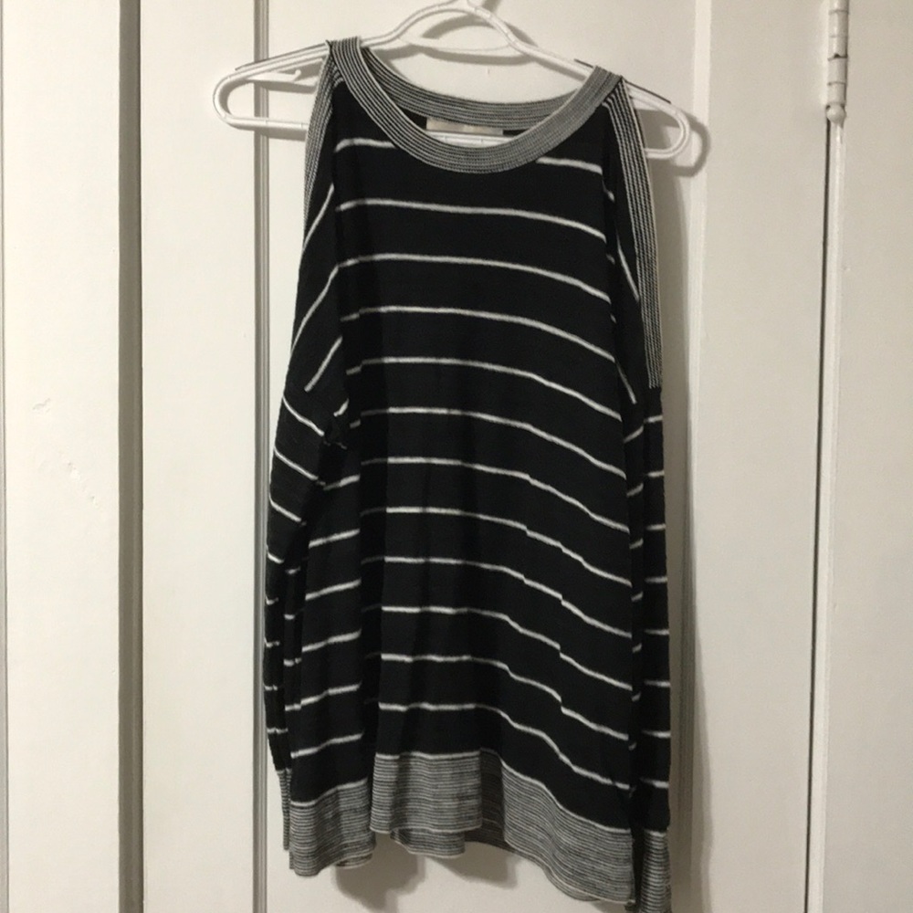 Loft cold shoulder top